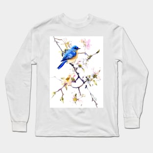 Bluebird and Dogwood Long Sleeve T-Shirt